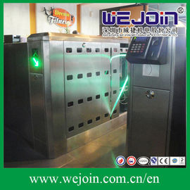 Intelligent Flap Barrier with 304 Stainless Steel Housing and Fingerprint System